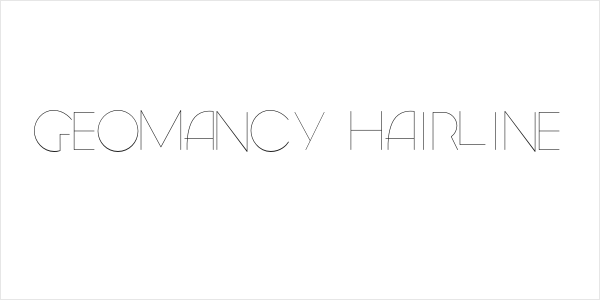 Geomancy Hairline Logo