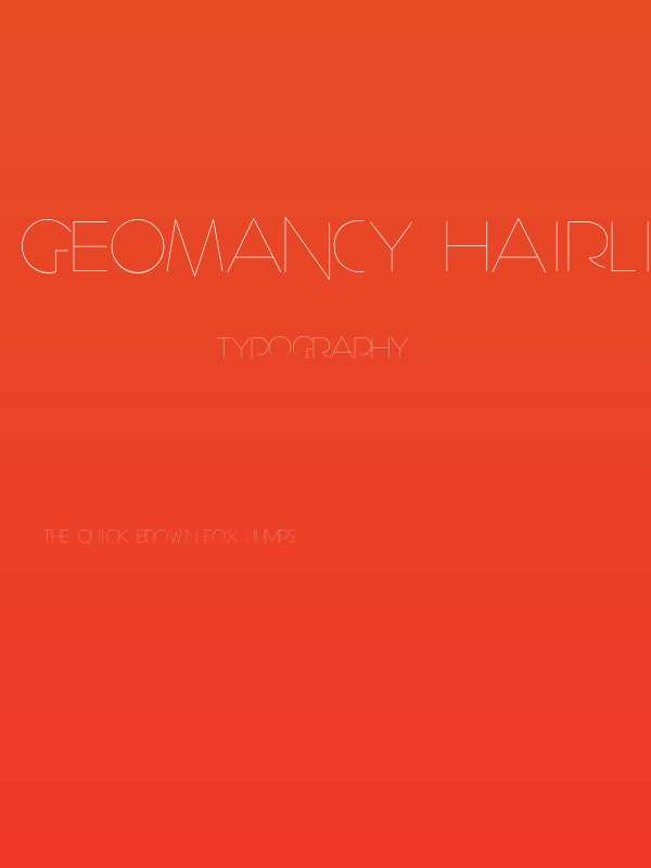 Geomancy Hairline Poster