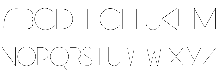 Geomancy Hairline Font LOWERCASE