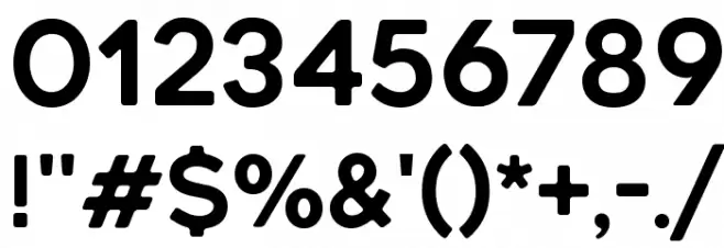 Geometos Rounded Font OTHER CHARS