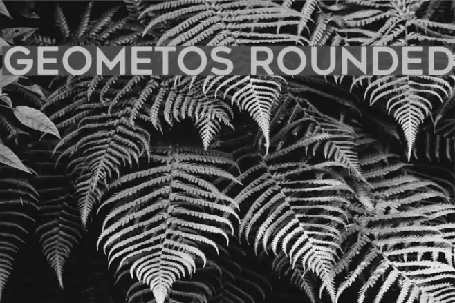 Geometos Rounded Font examples