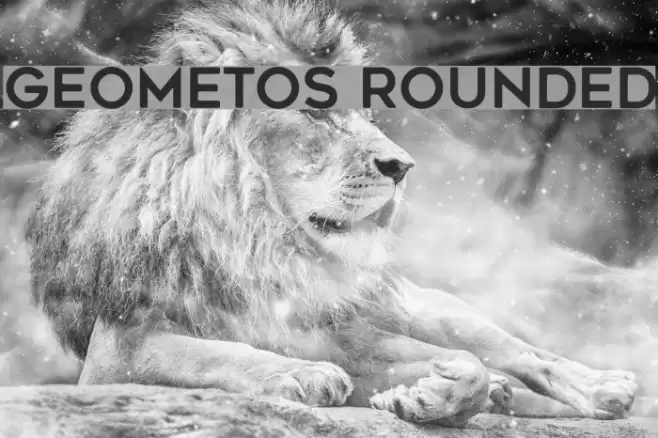 Geometos Rounded Font examples