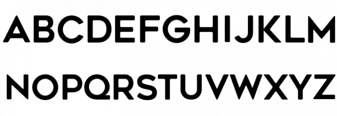 Geometos Rounded Schriftart Kleinbuchstaben