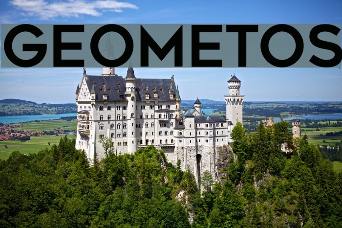 Geometos Font examples