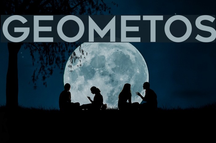 Geometos Font examples