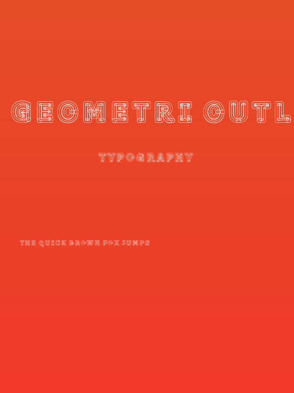 Geometri Outline Poster