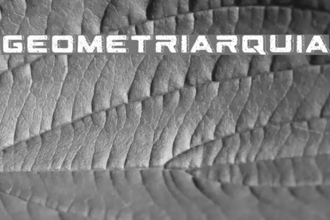 Geometriarquia Font examples