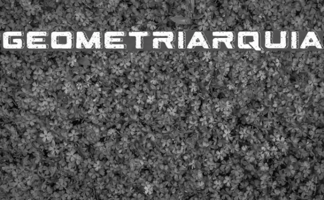 Geometriarquia Font examples