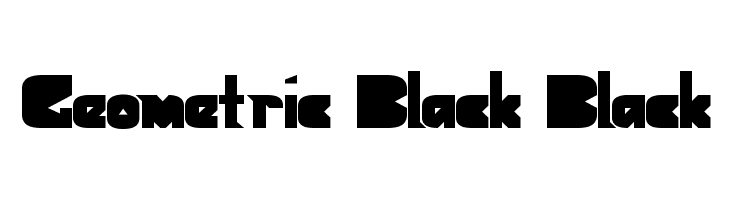Geometric Black Black  baixar fontes gratis