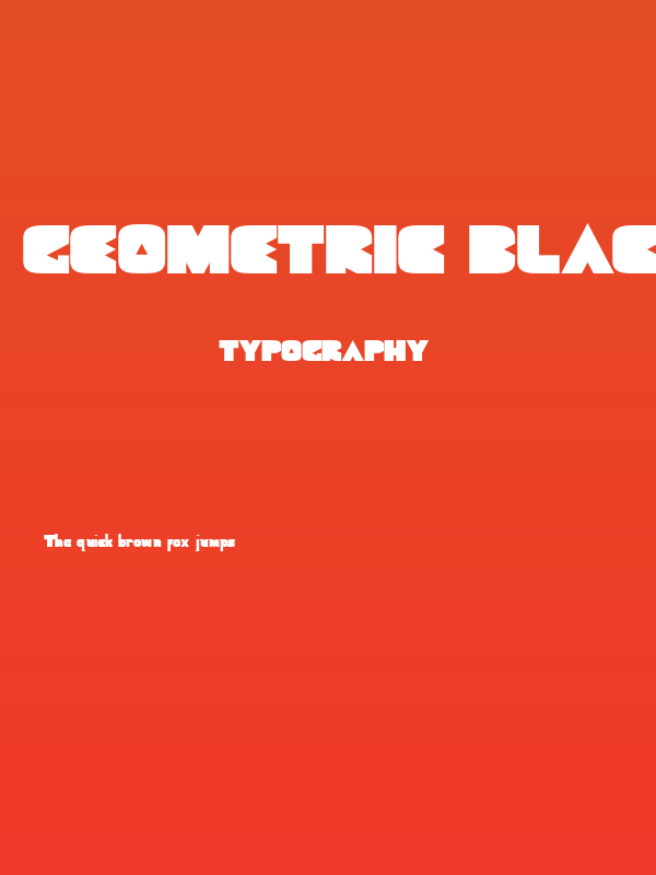 Geometric Black Black Poster
