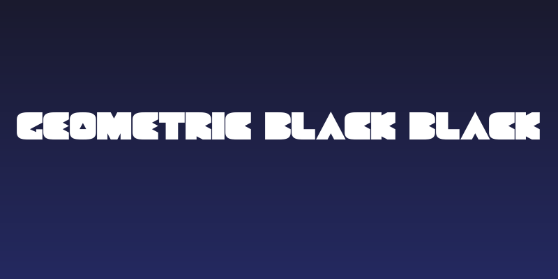 Geometric Black Black Social Header
