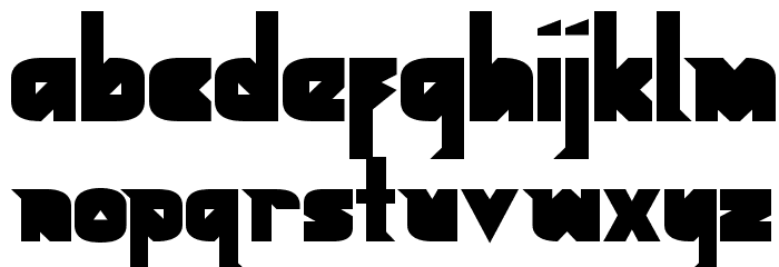 Geometric Black Black Font LOWERCASE