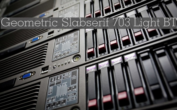 Geometric Slabserif 703 Light BT Example 3