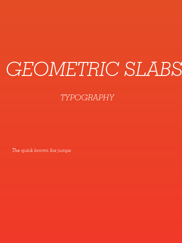 Geometric Slabserif 703 Light Italic BT Poster