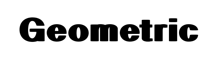 Geometric  font caratteri gratis
