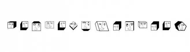 GeometricFaces  フリーフォントのダウンロード