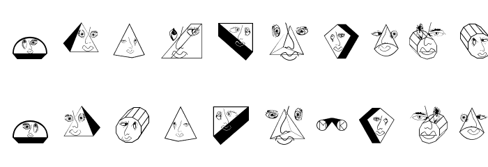 GeometricFaces Font OTHER CHARS