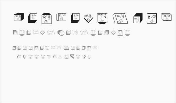 GeometricFaces Business Card