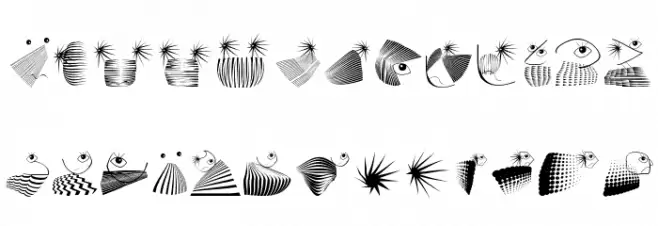 GeometricFeelings خط أحرف صغيرة