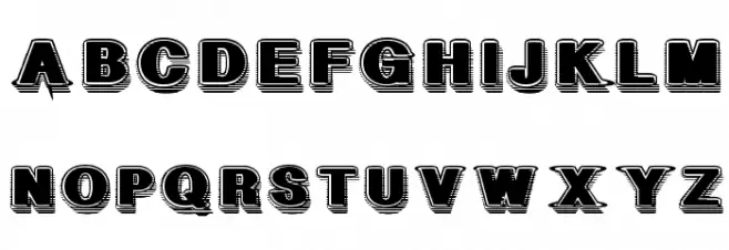 GeometricFog Шрифта ВЕРХНИЙ