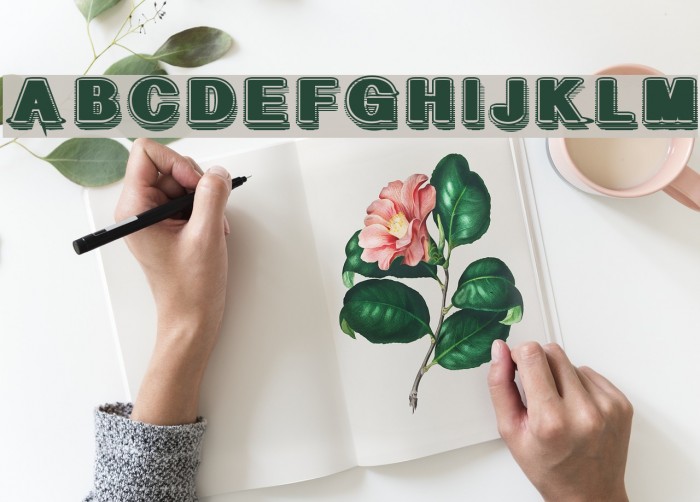 GeometricFog Font examples