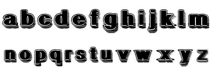 GeometricFog Font LOWERCASE