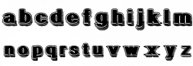 GeometricFog Caratteri MINUSCOLO