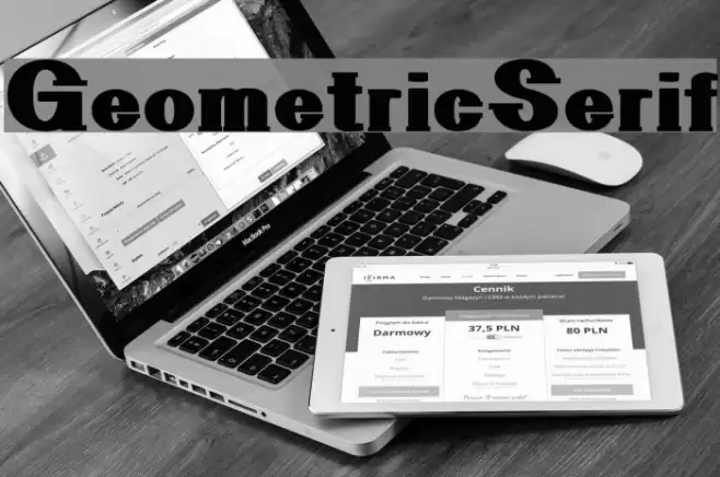 GeometricSerif Polices examples