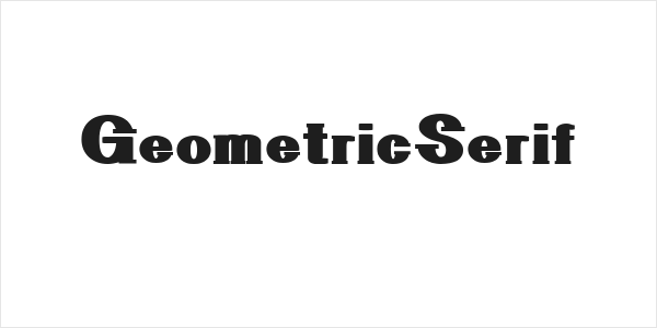 GeometricSerif Logo