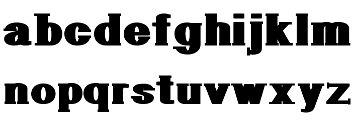 GeometricSerif Font LOWERCASE