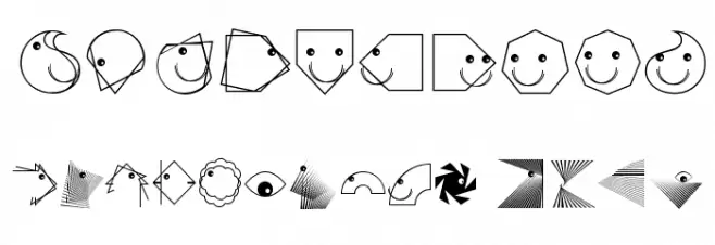 GeometricStructuresTwo Font OTHER CHARS