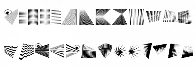 GeometricStructuresTwo Schriftart Kleinbuchstaben