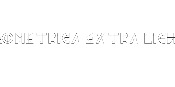 Geometrica Extra Light Logo