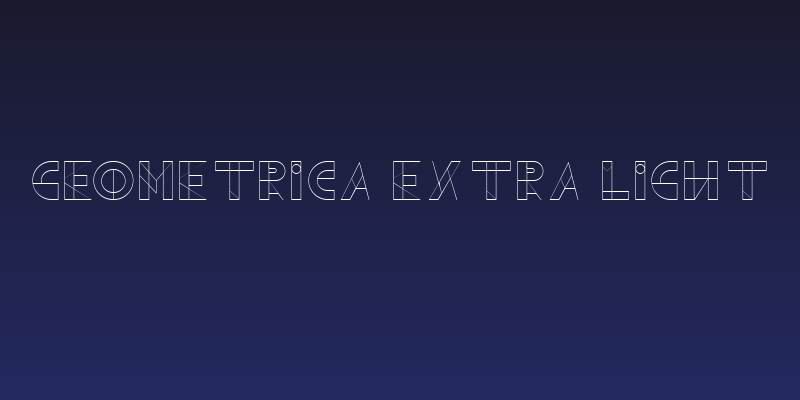 Geometrica Extra Light Social Header
