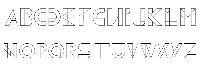 Geometrica Extra Light Font LOWERCASE