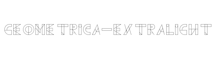 Geometrica-ExtraLight  Free Fonts Download