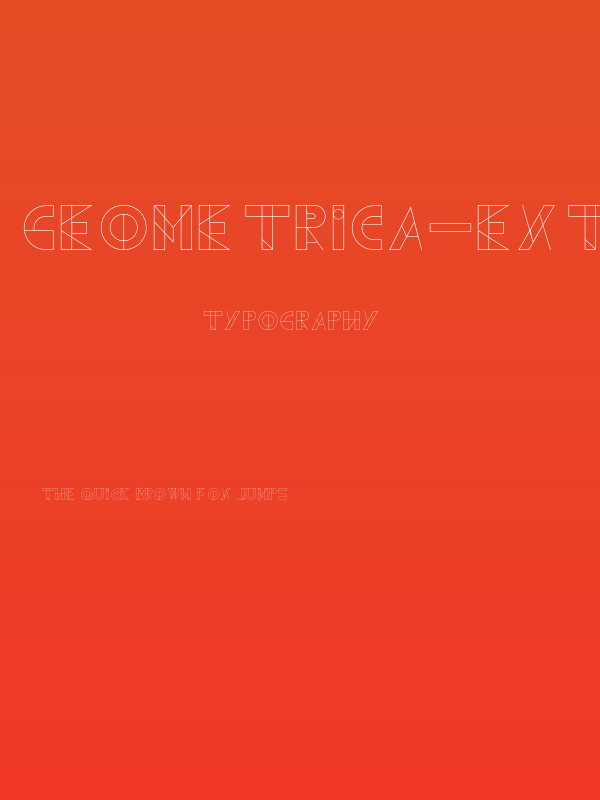 Geometrica-ExtraLight Poster