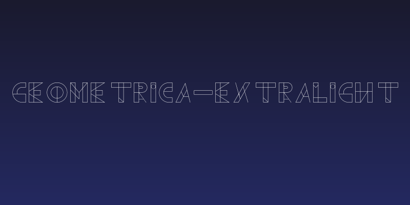 Geometrica-ExtraLight Social Header