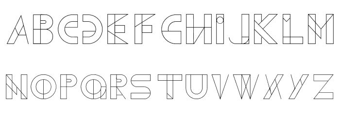 Geometrica-ExtraLight Font LOWERCASE