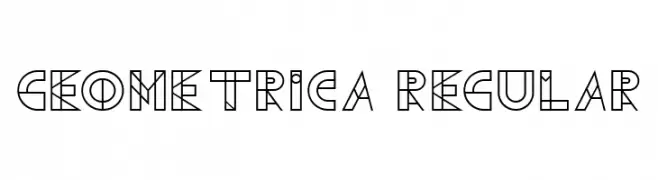 Geometrica Regular  Frei Schriftart Herunterladen