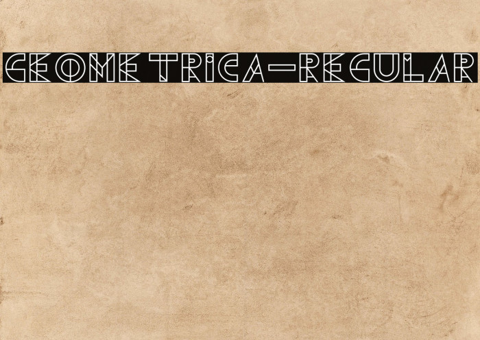 Geometrica-Regular Example 1