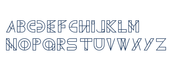 Geometrica-Regular Lowercase