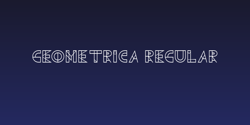 Geometrica Regular Social Header