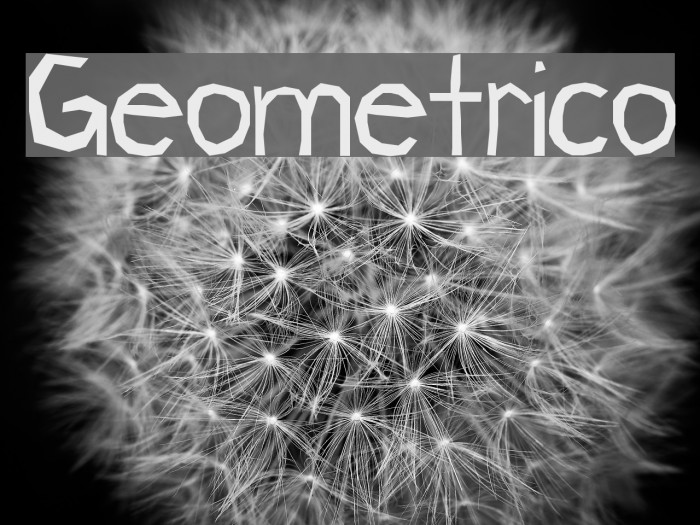 Geometrico Font examples