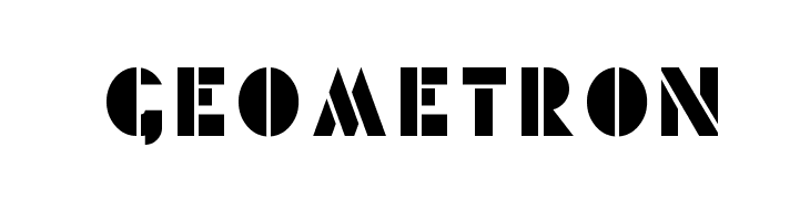 Geometron  Скачать бесплатные шрифты