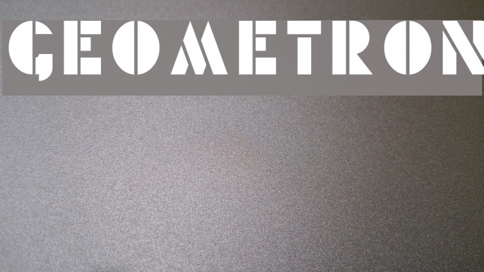 Geometron Font examples