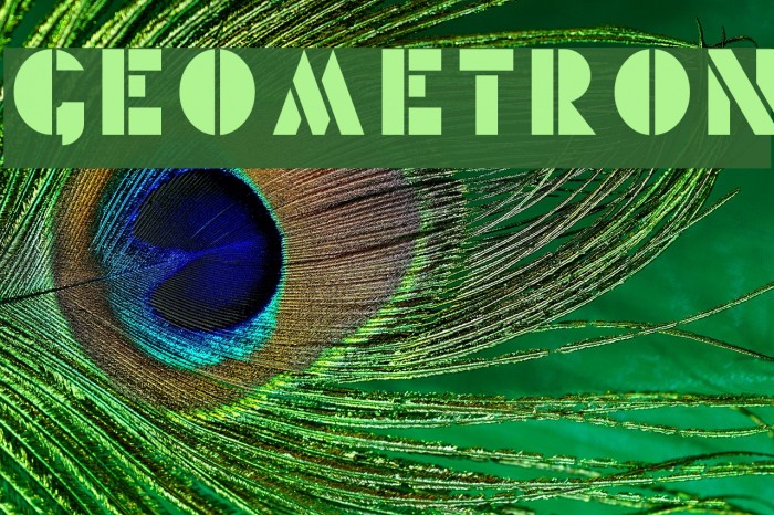 Geometron Font examples