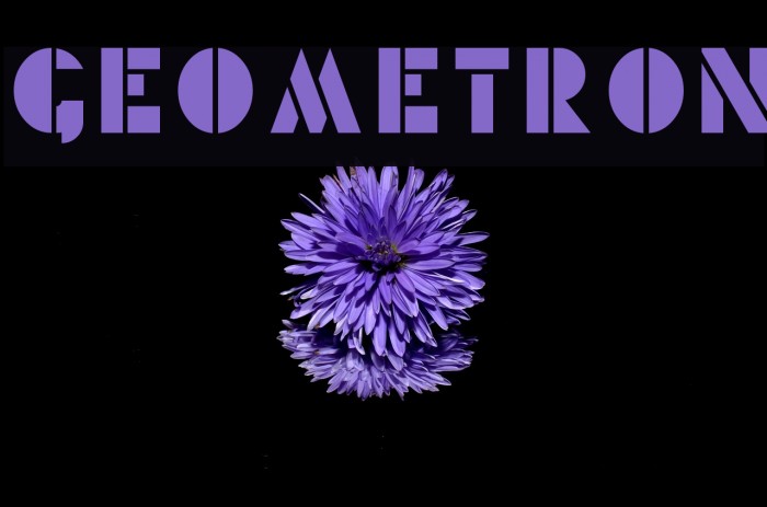 Geometron Font examples