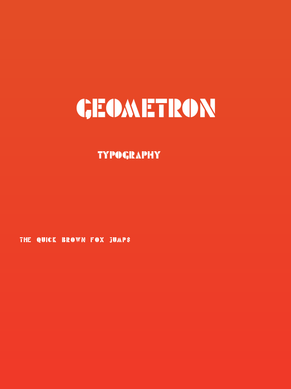 Geometron Poster