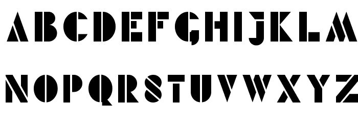 Geometron Font LOWERCASE